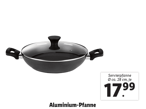 Aluminium-Servierpfanne Ø ca. 28 cm 