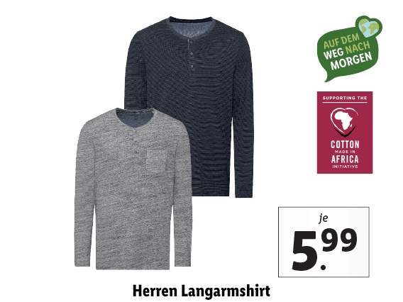 Herren Langarmshirt