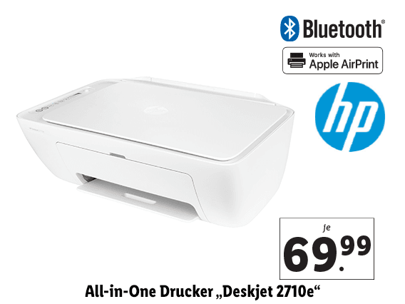  HP All-in-One Drucker „Deskjet 2710e“ 