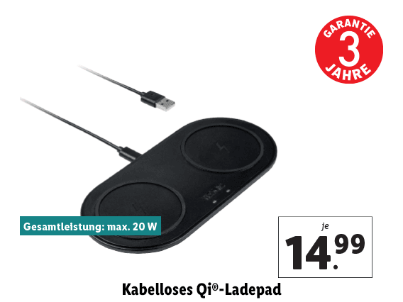  Kabelloses Qi®-Ladepad 