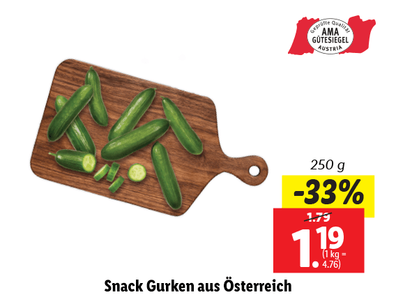 Snack Gurken aus Österreich 