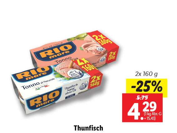 Rio Mare Thunfisch 