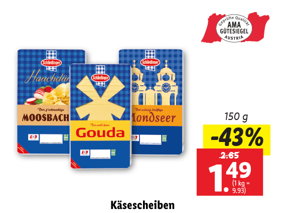 Schärdinger Käsescheiben 