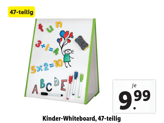 Kinder-Whiteboard, 47-teilig 