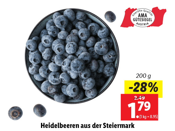 Heidelbeeren aus der Steiermark