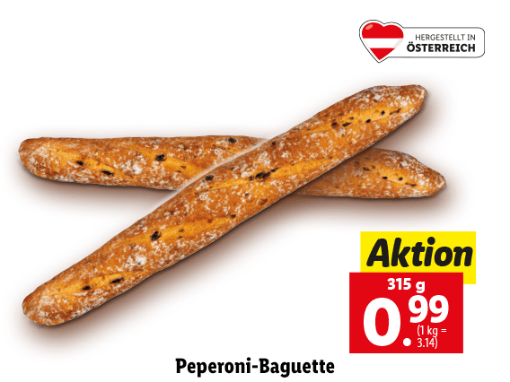 Peperoni-Baguette