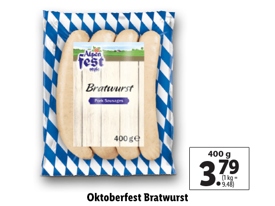 Oktoberfest Bratwurst 