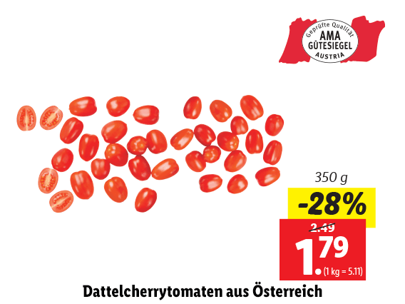 Dattelcherrytomaten aus Österreich 