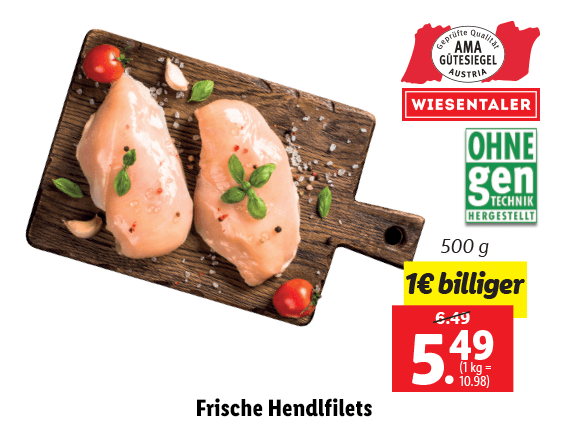 Frische Hendlfilets 