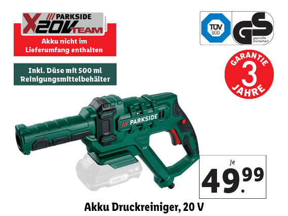 Akku Druckreiniger, 20 V 