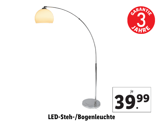  Livarno Home® LED-Steh-/Bogenleuchte