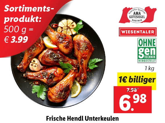  Frische Hendl Unterkeulen 