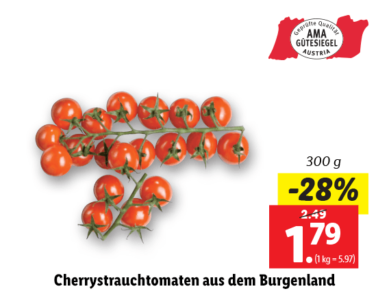 Cherrystrauchtomaten aus dem Burgenland 