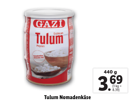  Gazi Tulum Nomadenkäse 