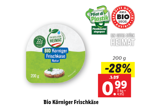 Bio Körniger Frischkäse 