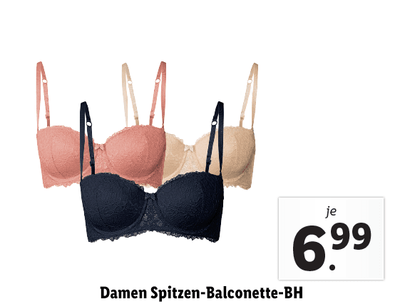 Damen Spitzen-Balconette-BH