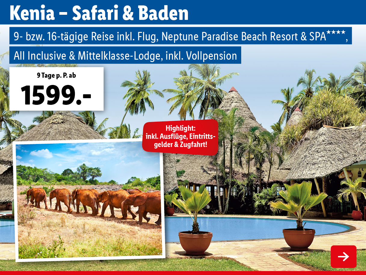 Kenia – Safari & Baden