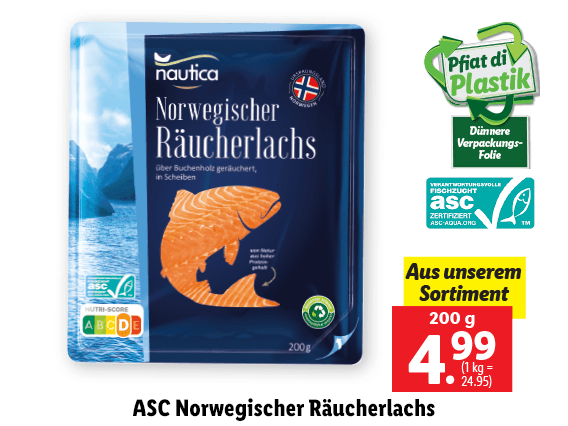 Nautica ASC Norwegischer Räucherlachs 