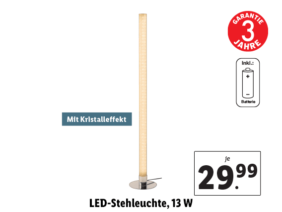 LED-Stehleuchte, 13 W 