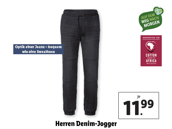 Herren Denim-Jogger
