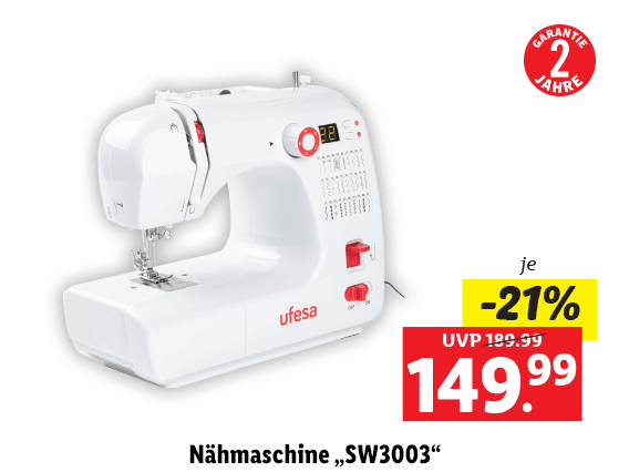 Ufesa Nähmaschine „SW3003“ 