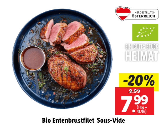 Bio Entenbrustfilet Sous-Vide 