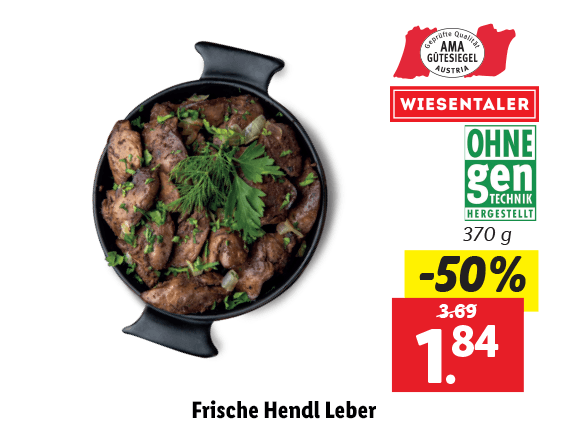 Frische Hendl Leber 