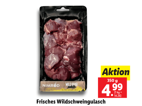 Nimrod Frisches Wildschweingulasch 