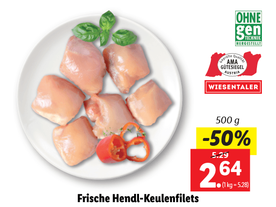 Frische Hendl-Keulenfilets 