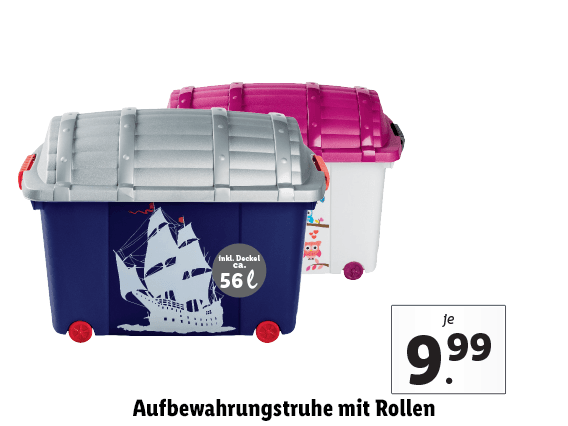 Aufbewahrungstruhe mit Rollen 