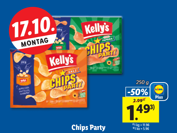 Kelly‘s Chips Party 