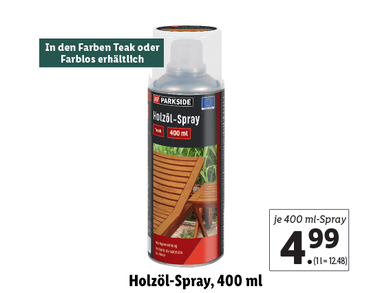 Holzöl-Spray, 400 ml 