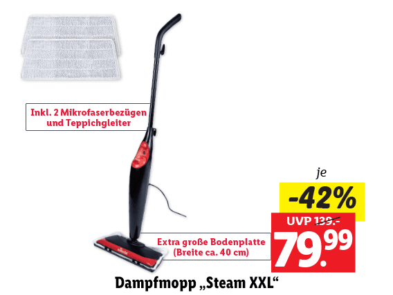 Vileda® Dampfmopp „Steam XXL“ 