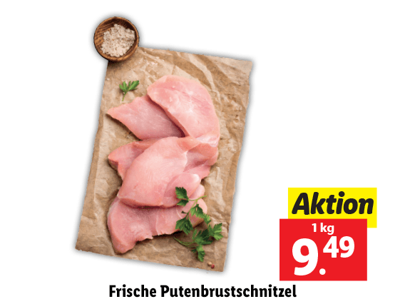 Frische Puten­brustschnitzel 