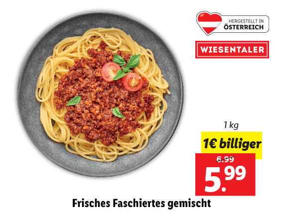 Frisches Faschiertes gemischt 