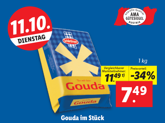  Schärdinger Gouda im Stück 