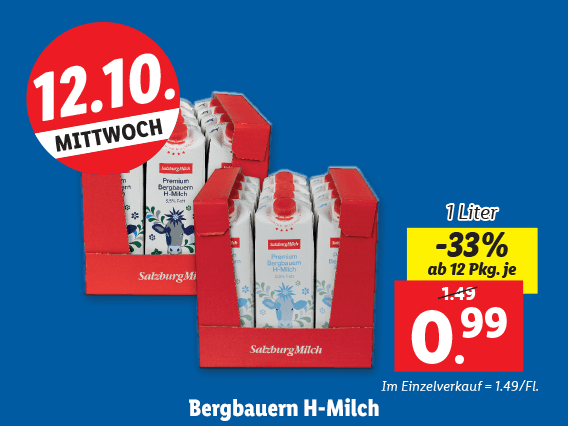  SalzburgMilch Bergbauern H-Milch 