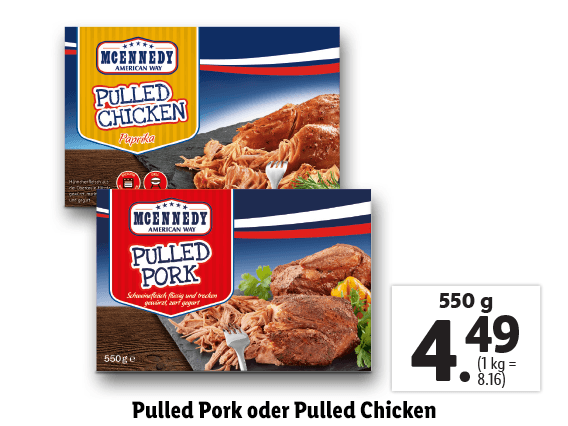 Pulled Pork oder Pulled Chicken 