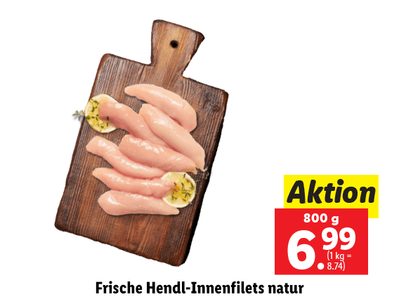 Frische Hendl-Innenfilets natur 