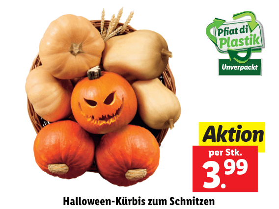 Halloween-Kürbis zum Schnitzen 