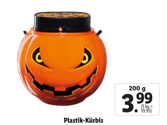 Plastik-Kürbis 