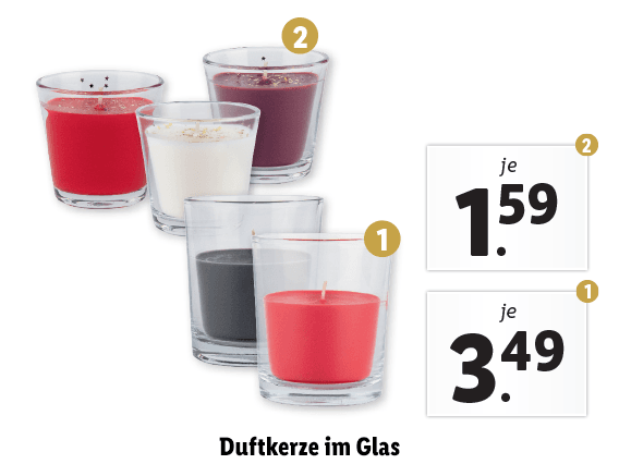 Duftkerze im Glas 