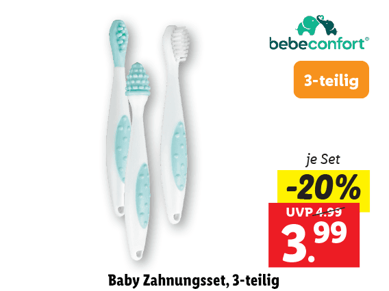 Bebeconfort® Baby Zahnungsset, 3-teilig 