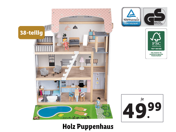 Holz Puppenhaus 