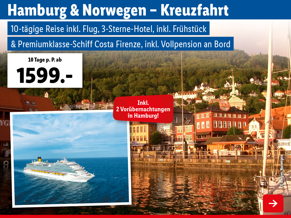 Hamburg & Norwegen – Kreuzfahrt