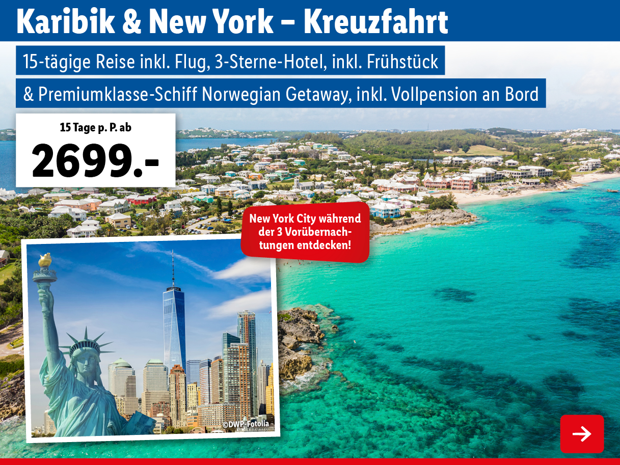 Karibik & New York – Kreuzfahrt