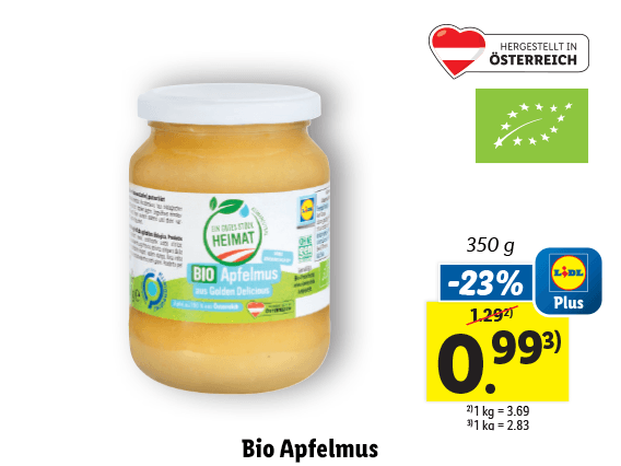 Bio Apfelmus 