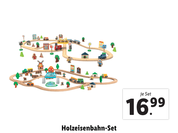 Holzeisenbahn-Set 