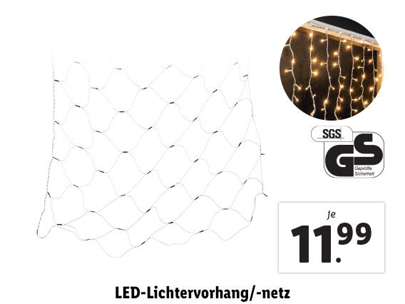 LED-Lichtervorhang/​-netz 