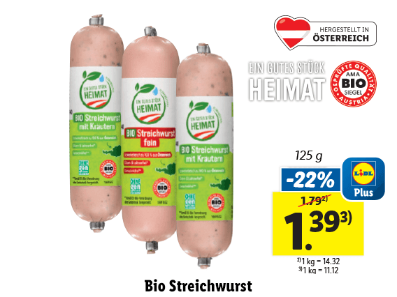 Bio Streichwurst 
